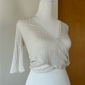 Express Wrap Crop Top / Pilates + Balletcore
EXPRESS ONE ELEVEN